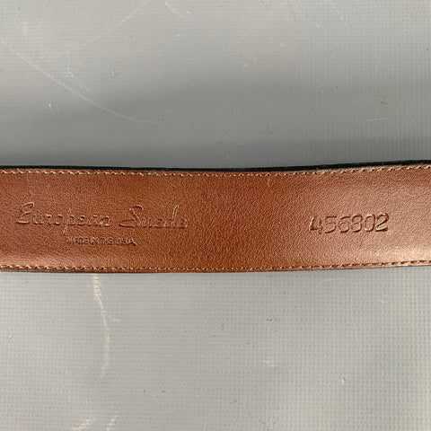 SAKS FIFTH AVENUE Size 42 Navy Suede Belt