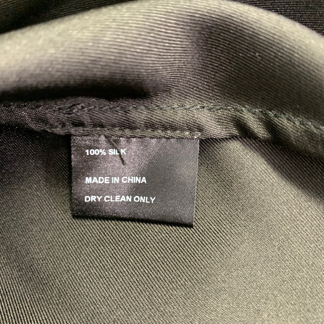 CYNTHIA ROWLEY Size 0 Black Silk Bow Asymmetrical High Low Skirt