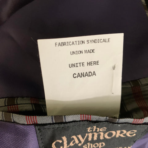 JACK VICTOR Chest Size 42 Black Cashmere Notch Lapel Sport Coat