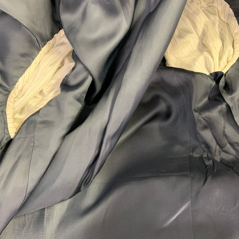 Veste de sport Ermenegildo Zegna en laine bleu marine à revers cranté, taille 44