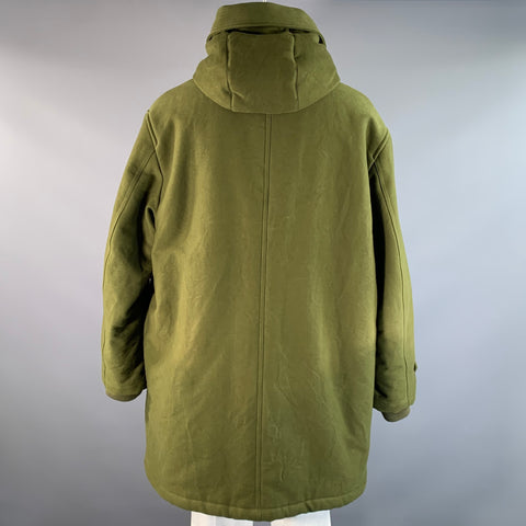 AMI by ALEXANDRE MATTIUSSI Size XXL Green Cotton Parka Coat
