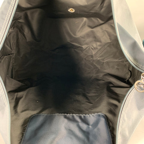 LONGCHAMP -Le Pliage- Grey Brown Nylon Overnight Bag