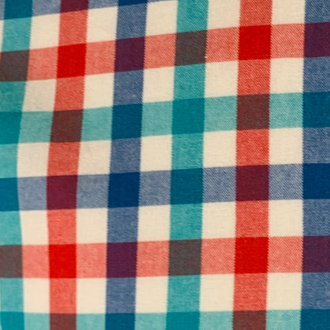 BONOBOS Size M Multi Color Checkered Cotton One Pocket Long Sleeve Shirt