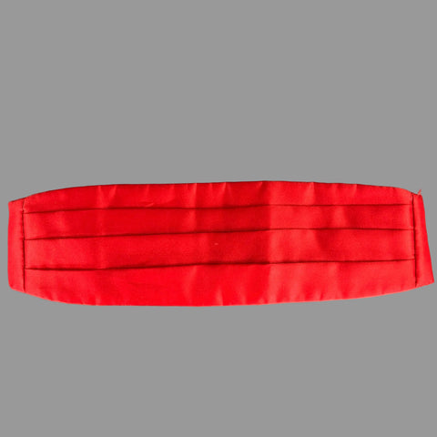 Red Black Shimmer Cummerbund