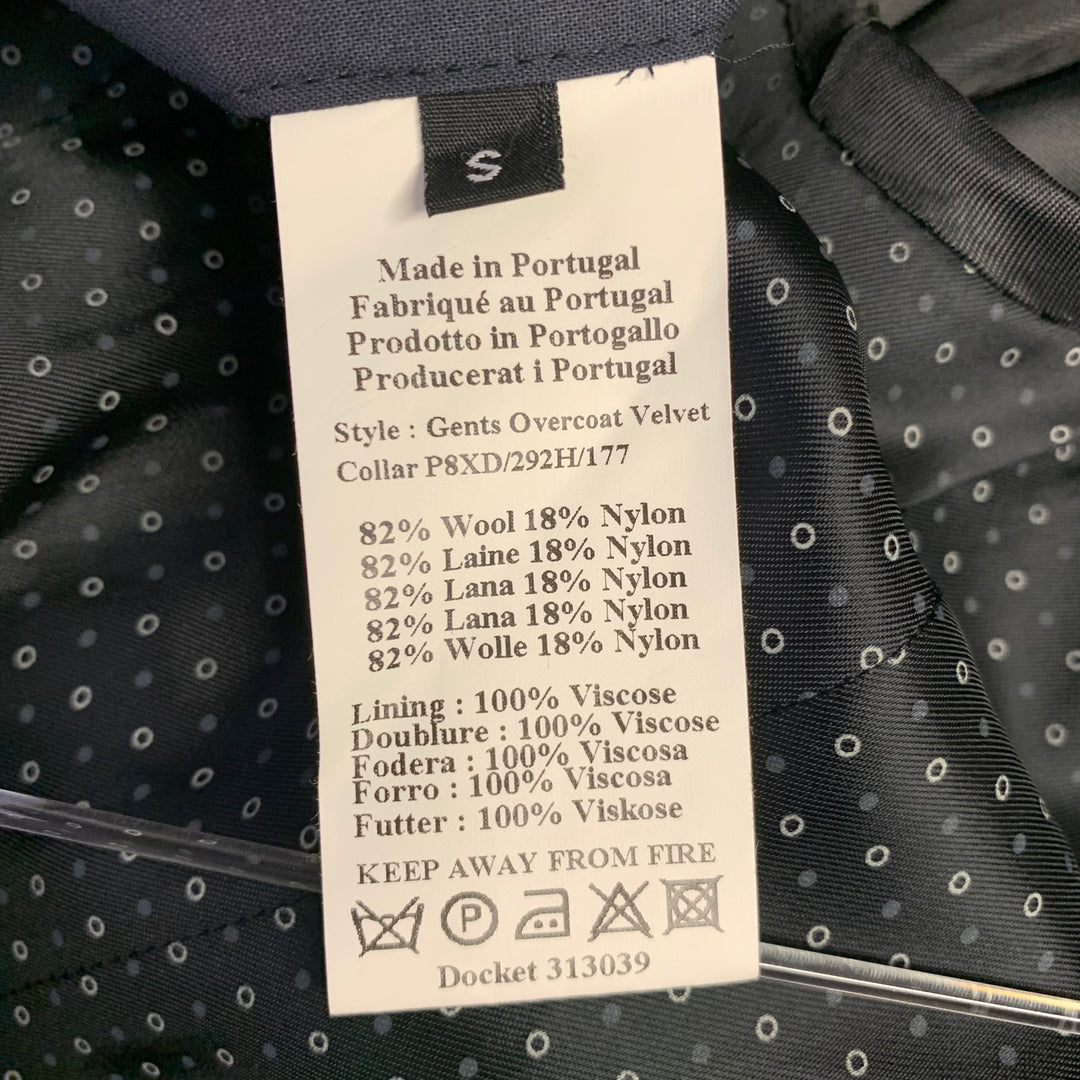 PS by PAUL SMITH Size S Charcoal Black Wool Blend Notch Lapel Coat