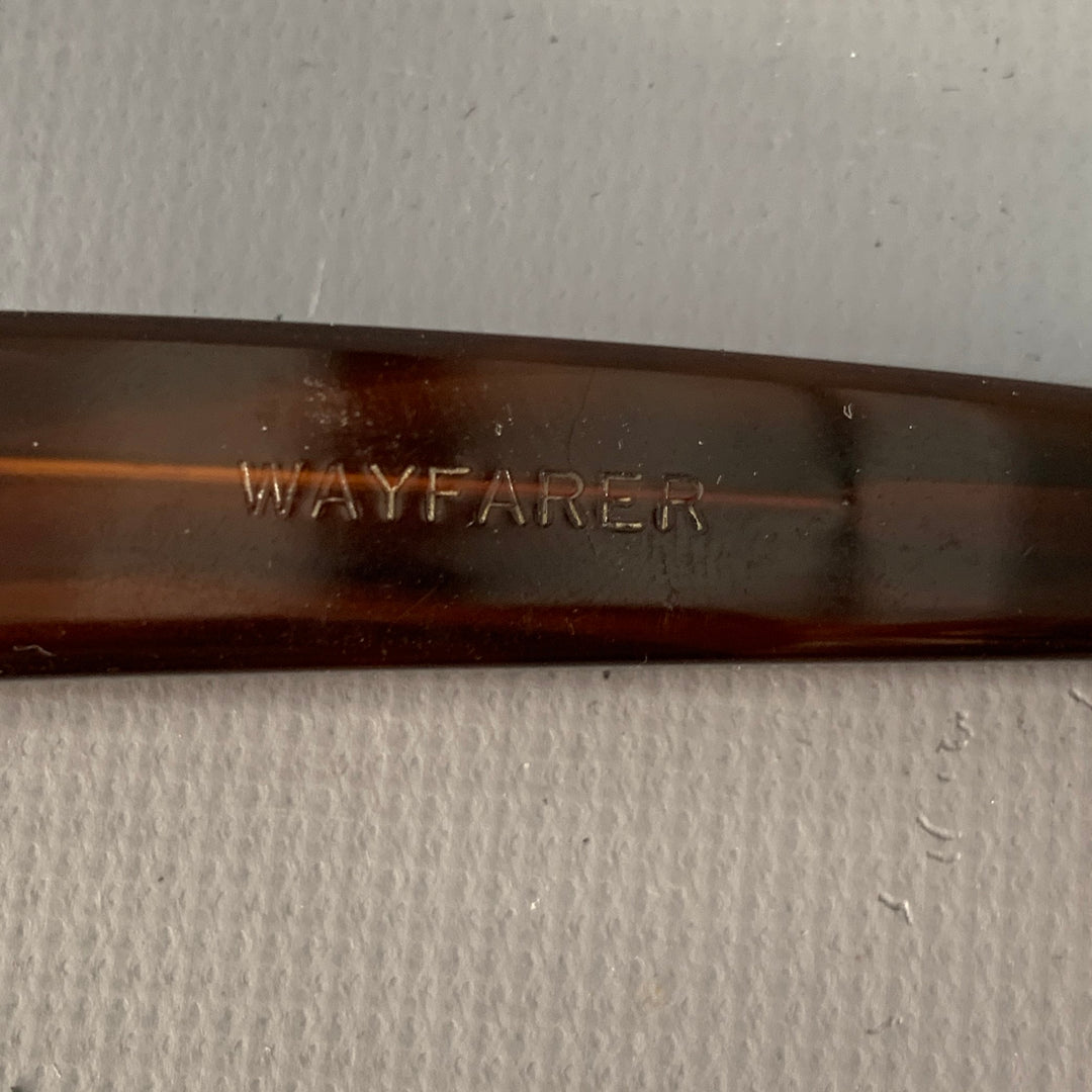 RAY-BAN Vintage Brown Tortoiseshell Acetate Wayfarer Sunglasses