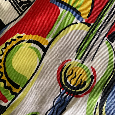 GIANNI VERSACE Yellow Black Graphic Pocket Square