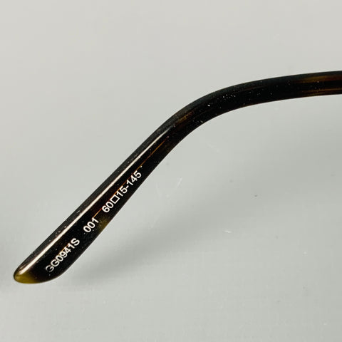GUCCI Black Metal Sunglasses