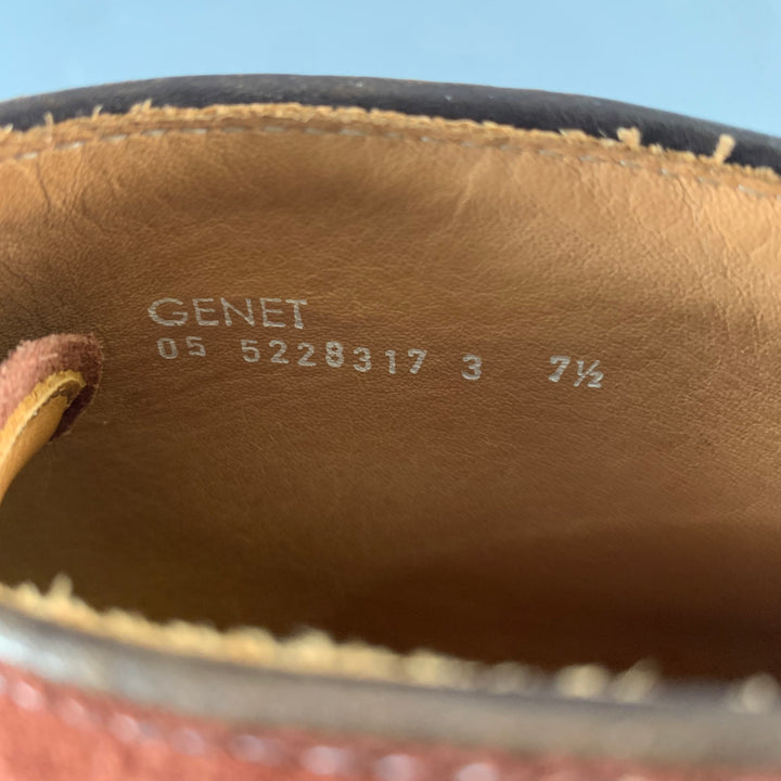 HESCHUNG Size 8.5 Burgundy Suede Chukka Boots