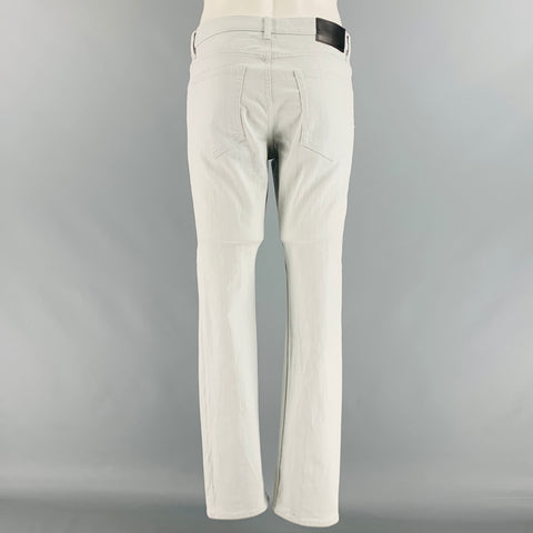 THEORY Size 32 Grey Cotton Blend 5 pocket Jeans