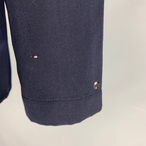 COMME des GARCONS Size S Navy Twill Buttoned Shirt