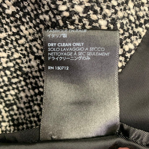 AMIRI Taille 40 Costume croisé en tweed de laine mélangée noir et blanc