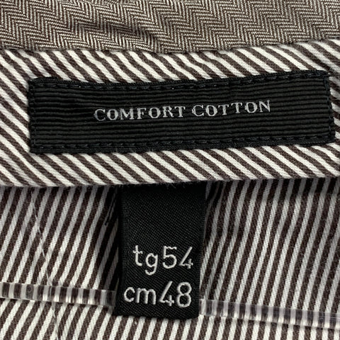 Pantalon décontracté ERMENEGILDO ZEGNA taille 38, mélange de coton beige, devant plat