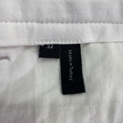 THEORY Size 32 Zaine Grey Cotton Blend Flat Front Casual Pants