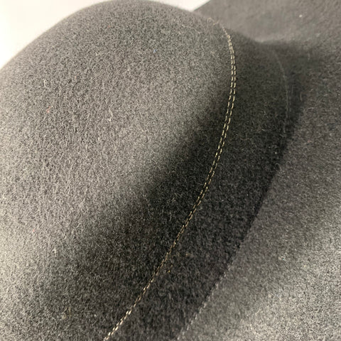 COMME des GARCONS Black Wool Felt Wide Brim Hat