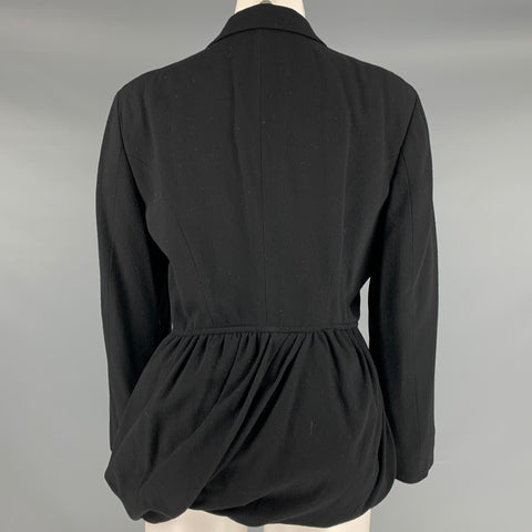 COMME des GARCONS 1980s Taille S Veste à revers en laine noire