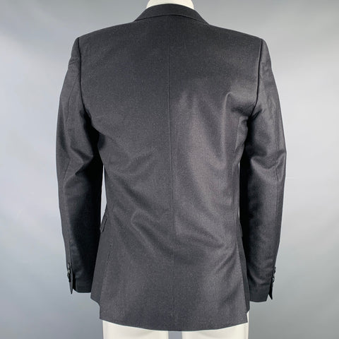 THE KOOPLES Size 36 Grey Charcoal Wool Notch Lapel Sport Coat