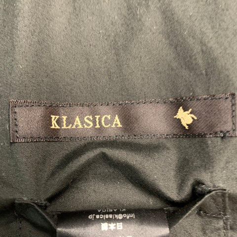 KLASICA Size XL Black Linen Blend Single Breasted Vest