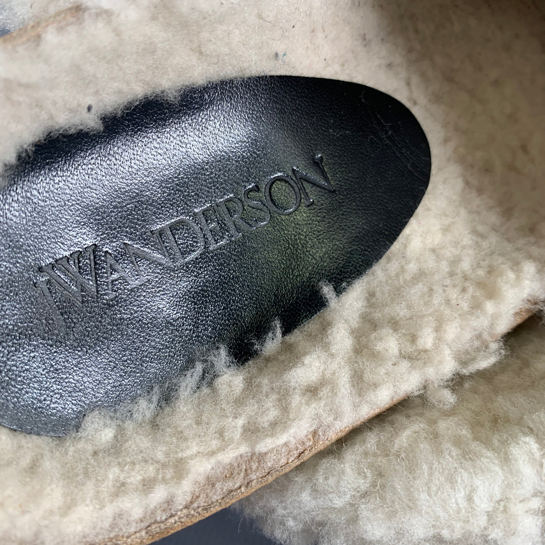 JW ANDERSON Size 6 Tan Gold Suede Mules Flats