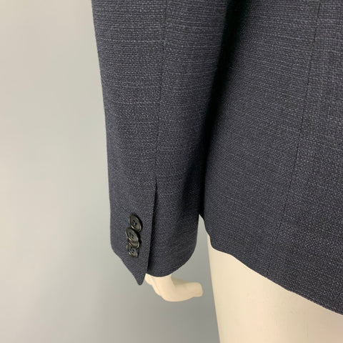 GIORGIO ARMANI Taille 10 Veste en laine marine Blazer