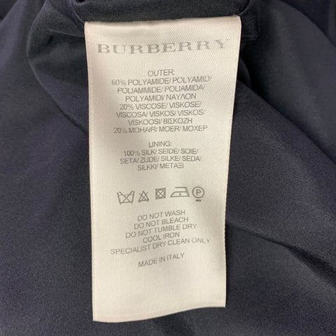 BURBERRY LONDON Size 4 Black Polyamide Blend Floral Sleeveless Cocktail Dress