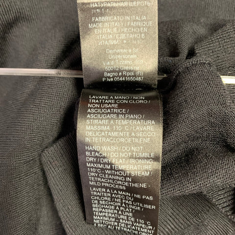 ERMANNO SCERVINO Size S Black Virgin Wool Turtleneck Pullover