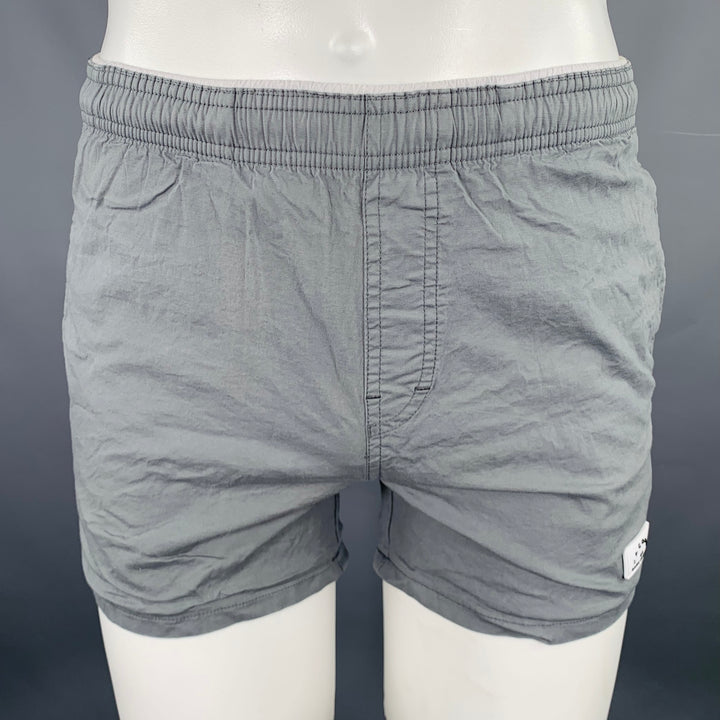 JACOBS by MARC JACOBS Size S Grey Cotton Blend Swim Trunks