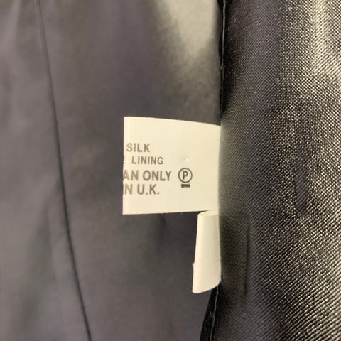 FAVOURBROOK Size 44 Black Grey Jacquard Silk Two Pockets Vest