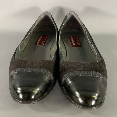 BAKER BENJES Size 9.5 Black Leather Ballet Loafers