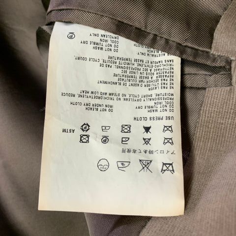 MIU MIU Size 40 Khaki Corduroy Cotton Blend Notch Lapel Suit