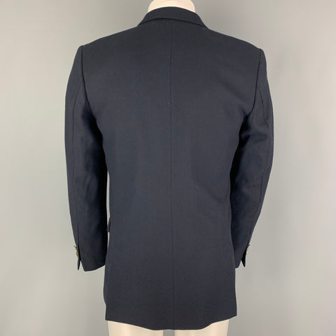 THE KOOPLES Taille 40 Manteau de sport à revers en cachemire bleu marine