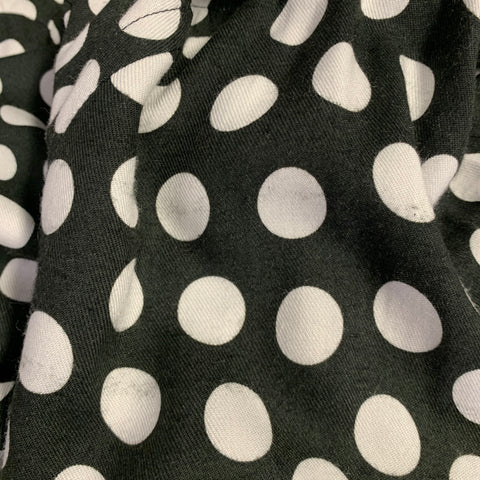 AMI by ALEXANDRE MATTIUSSI Size S Black White Polka Dot Long Sleeve Shirt