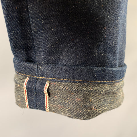 NAKED AND FAMOUS Size 32 Navy Indigo Cotton Jeans