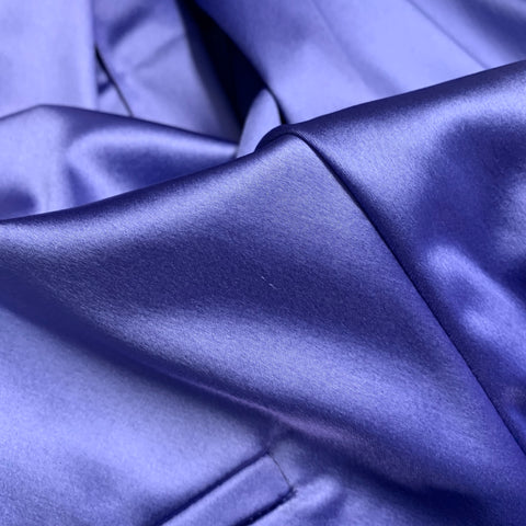 GIANNI VERSACE Size 4 Purple Acetate Blend Slim Tapered Dress Pants