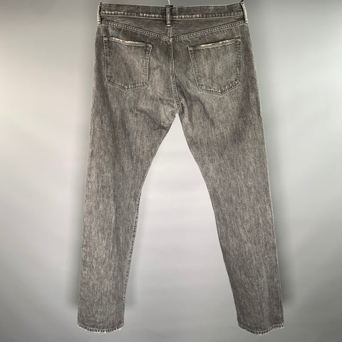 SIMON MILLER Size 36 Black Wash Button Fly Jeans