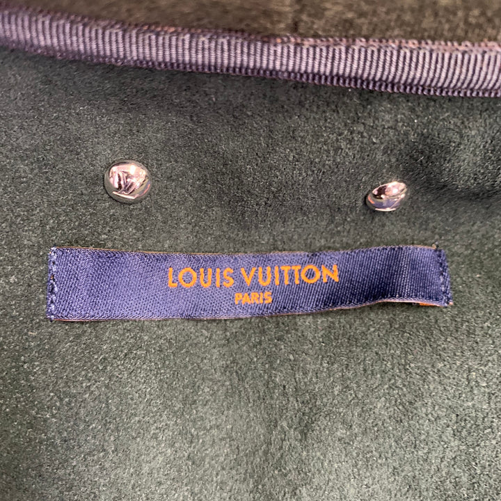 LOUIS VUITTON Size L Green Cotton Blend Hoodie Jacket