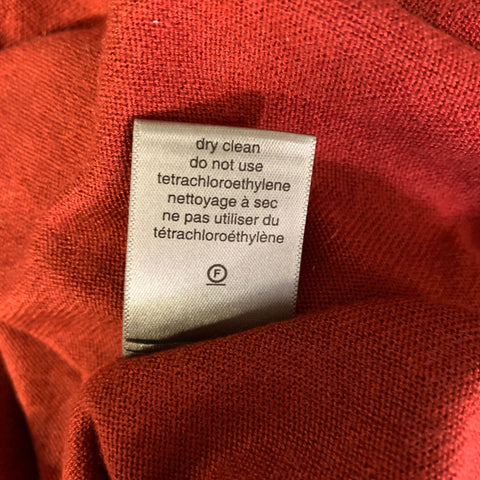 JOHN VARVATOS Size L Red Cashmere silk V Neck Pullover