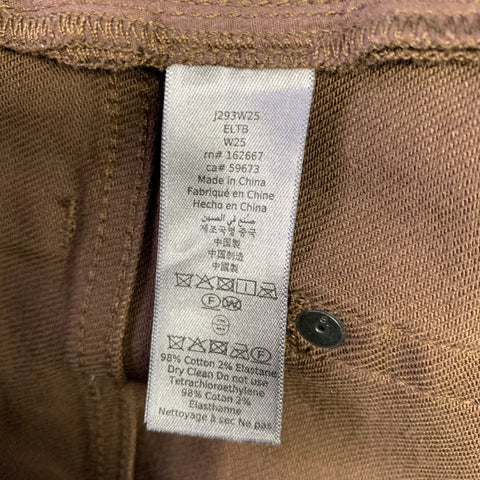 JOHN VARVATOS Size 36 Brown Cotton Blend Jean Cut Casual Pants