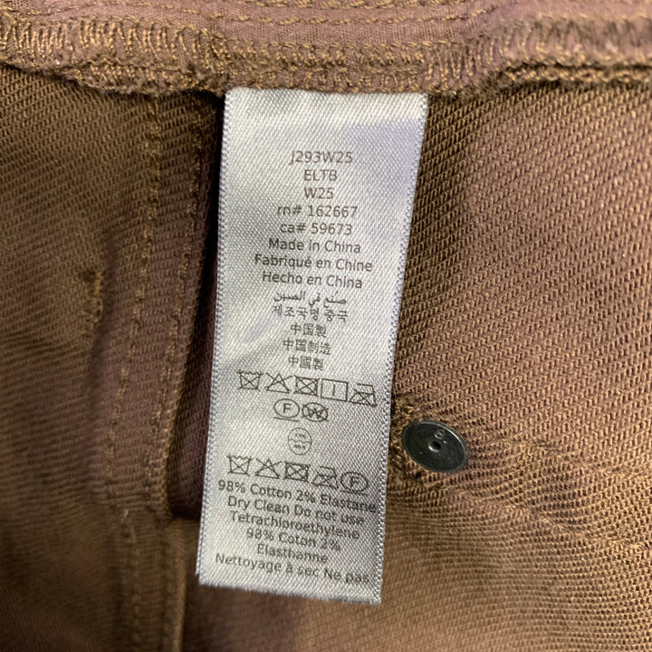 JOHN VARVATOS Size 36 Brown Cotton Blend Jean Cut Casual Pants