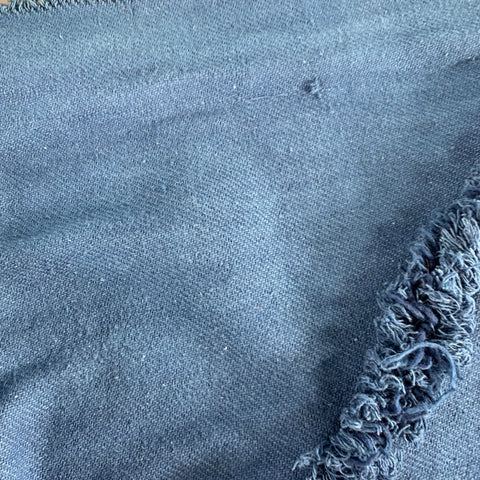 MIMBRES Blue Woven Cotton Scarf Shawl