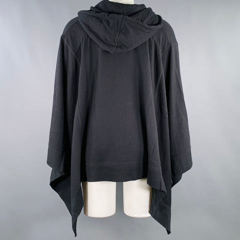 ALEXANDER WANG Size S Black Mixed Fabrics Cotton Blend Sleeveless Jacket