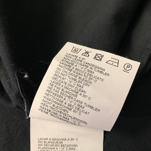 MAISON MARTIN MARGIELA Size L Black Cotton Long Sleeve Shirt