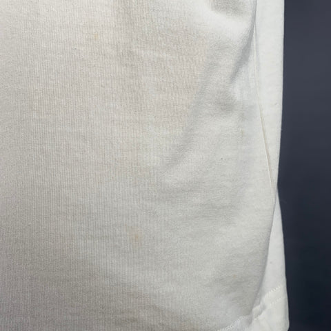 CALVIN KLEIN 205W39NYC Size S Electric Chair White Red Print Cotton One Pocket T-shirt