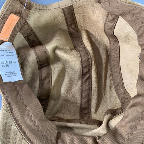HENDER SCHEME Pig Jet Cap Tan Suede Baseball Hat