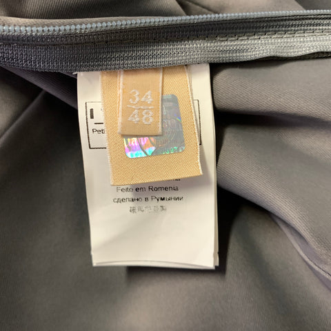 JOHN GALLIANO Size L Grey Acetate Polyamide Bustier Dress Top