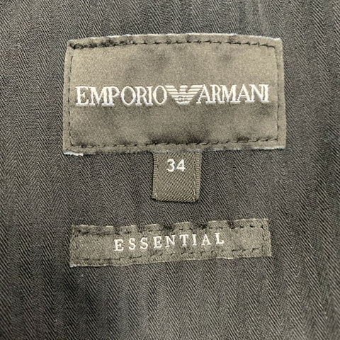 EMPORIO ARMANI Size 34 Black Polyamide Blend Tapered Zip Fly Casual Pants