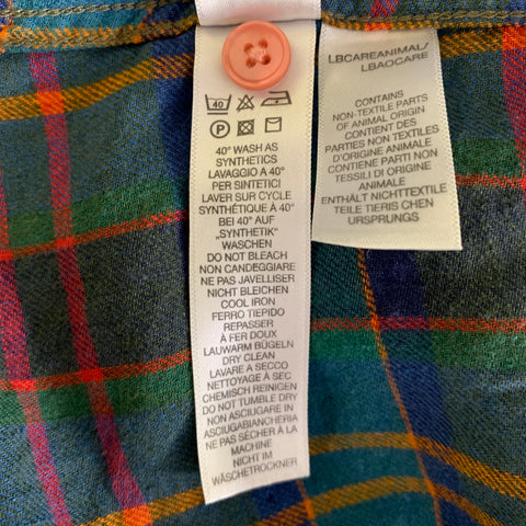 PS by PAUL SMITH Size M Blue Multi-Color Plaid Linen Cotton Long Sleeve Shirt