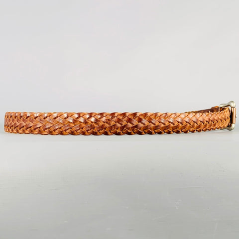 LEVI STRAUSS Size 38 Brown Woven Leather Belt