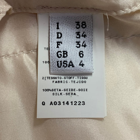 JEAN PAUL GAULTIER Size 4 Cream Cotton Cargo Casual Pants