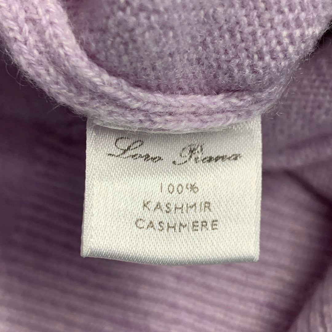 LORO PIANA Size M Purple Lavender Cashmere Crew Neck Sweater